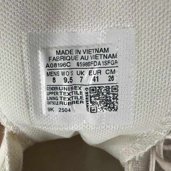 ❤️Converse Run Star Hike Platform Low Size 9.5 Women's Shoes Beige Red A08196C❤️ - Picture 11 of 12